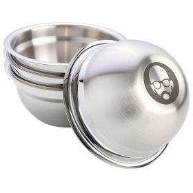 Babish 4 Piece 4 Inch Stainless Steel Mini Prep Bowl Set in Silver