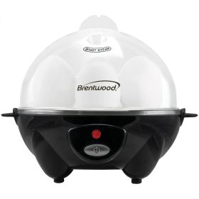 Brentwood Electric 7 Egg Cooker with Auto Shut Off in Black