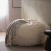 Mead Shearling 5 Ft. Bean Bag, Cream