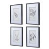 Set of 4 Botanical Wall Art Prints, Home Decor for Living Room, Dining Room, Bedroom, Hallway, 20" x 28"