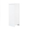 Floor Cabinet, Wooden Side Storage Organizer, 4 Drawers Free-Standing Cabinet for Bathroom/Hallway/Living Room, White