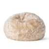 Penley Modern Glam Shag Fur 3 Foot Bean Bag, Bengal