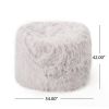 Akira Modern Glam Faux Fur 5 Foot Bean Bag, Lavender