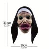 Big Lips Nun Mask Funny Sexy Huge Mouth Witch Headgear Cosplay Headscarf Halloween Carnival Party Costume Props