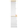 Highboard Corona White 44.1"x16.9"x77.2" Solid Wood Pine