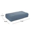 Oceanus Outdoor Water Resistant Fabric Lounger Bean Bag, Blue