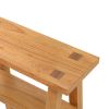 Solid Wood Narrow Accent Styling Table, Natural Oak finish, by Dave & Jenny Marrs