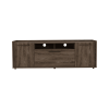 Tv Stand for TV´s up 55" Dext, One Cabinet, Double Door, Dark Walnut Finish