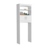 Over The Toilet Cabinet Valentia, Three Shelves, White Finish