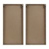 Birch Palms Two-tone 2-piece Wood Panel Wall Decor Set