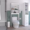 Over The Toilet Cabinet Valentia, Three Shelves, White Finish