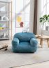 Kid's Bean Bag Chair Velvet Fabric Memory Sponge Stuffed Bean Bag Chair For Children,Blue