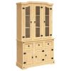 Highboard Corona Honey 44.1"x16.9"x77.2" Solid Wood Pine