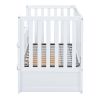 Crib with Drawers and 3 Height Options, White