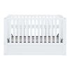 Crib with Drawers and 3 Height Options, White