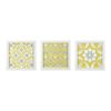 Tuscan Tiles Distressed Yellow Medallion 3-piece Wall Decor Set