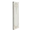 Set of 2 Large Wooden Rectangle Hanging Panels with Distressed White Finish, 15.5" x 36"