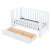 Crib with Drawers and 3 Height Options, White