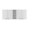 Wall Cabinet Ontario, Double Door, White Finish