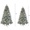 FCH 7.5ft Automatic Tree Structure PVC Material Green Flocking 350 Lights Warm Color 9 Modes With Remote Control 1450 Branches Christmas Tree