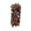 19.7 Inch Hallowe 'en wreath door hanging wreath Hallowe 'en scary pumpkin wreath door decorative pendant garden