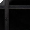 80-inchTV cabinet Stands Wood Grain Large Storage Cabinet for Living Room Bedroom; Black