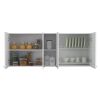 Wall Cabinet Ontario, Double Door, White Finish