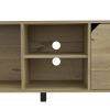 TV Stand for TV´s up 70" Estocolmo, Four Open Shelves, Light Oak Finish