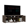 Tv Stand for TV´s up 55" Dext, One Cabinet, Double Door, Dark Walnut Finish