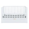 Crib with Drawers and 3 Height Options, White