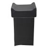 Barber Shop Child Booster Seat Cushion U-Shaped PVC Leather Seat Cushion Beauty Salon Spa Massage Equipment for Styling Chair, Black XH