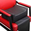 Barber Shop Child Booster Seat Cushion U-Shaped PVC Leather Seat Cushion Beauty Salon Spa Massage Equipment for Styling Chair, Black XH