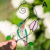 1pc Hummingbird Stained Glass Sun Catcher Window Hangings Ornament Metal Craft A Lovely Gift For Your Family