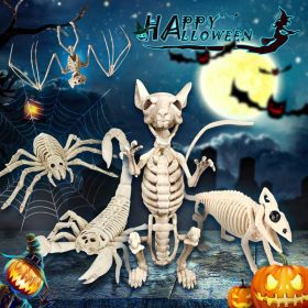 Spook Up Your Halloween Decor with This Vivid Bat Skeleton Model (material: Bat)