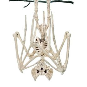 Spook Up Your Halloween Decor with This Vivid Bat Skeleton Model (material: Lizard)