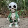 1pc, Trendy Street Skull Puppet Ornament Halloween Sweatshirt Skull Decoration,Day Of The Dead Decor