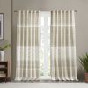 Mila Cotton Printed Curtain Panel with Chenille detail and Lining