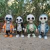 1pc, Trendy Street Skull Puppet Ornament Halloween Sweatshirt Skull Decoration,Day Of The Dead Decor