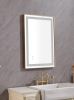 36*24 LED Lighted Bathroom Wall Mounted Mirror with High Lumen+Anti-Fog Separately Control