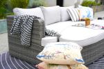 Direct Wicker 4-PC Outdoor Wicker Patio Furniture Sofa Luxury Comfort Wicker Sofa