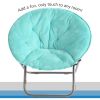 Faux Fur Saucer™Chair, Aqua